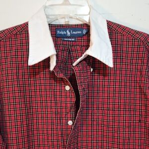 Ralph Lauren Red and Green Checkered Shirt Holidays Plaid Christmas 🎁🎄